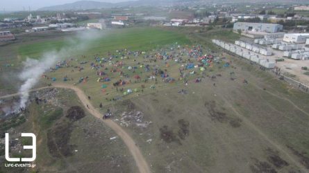 Οι πρόσφυγες στα Διαβατά από ψηλά (ΒΙΝΤΕΟ & ΦΩΤΟ)
