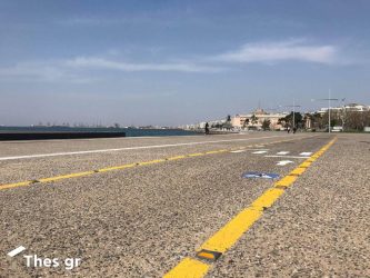 Απαγόρευση κυκλοφορίας: Αδεια η νέα παραλία στη Θεσσαλονίκη (ΒΙΝΤΕΟ)