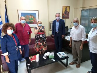 Ο Σταύρος Καλαφάτης ενημερώθηκε για το έργο και τον σχεδιασμό στο νοσοκομείο “Αγιος Παύλος”