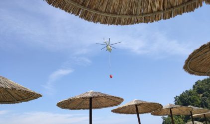 Θάσος: Αναζωπύρωση της φωτιάς στην Ποταμιά (ΒΙΝΤΕΟ)