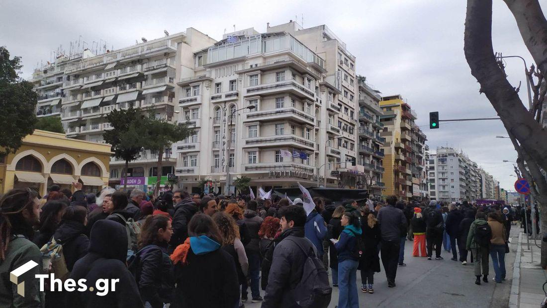 Θεσσαλονίκη πορεία Εγνατία απεργία συλλαλητήριο