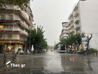 βροχή καταιγίδα Θεσσαλονίκη