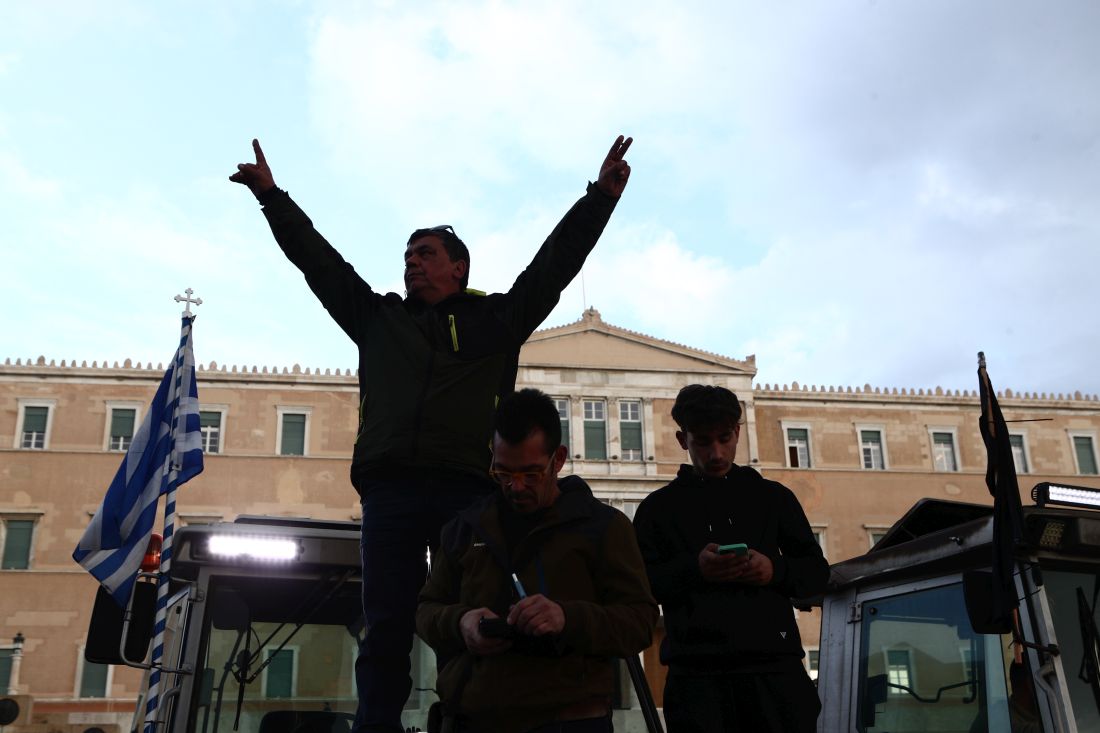 Αθήνα αγρότες τρακτέρ Σύνταγμα συλλαλητήριο