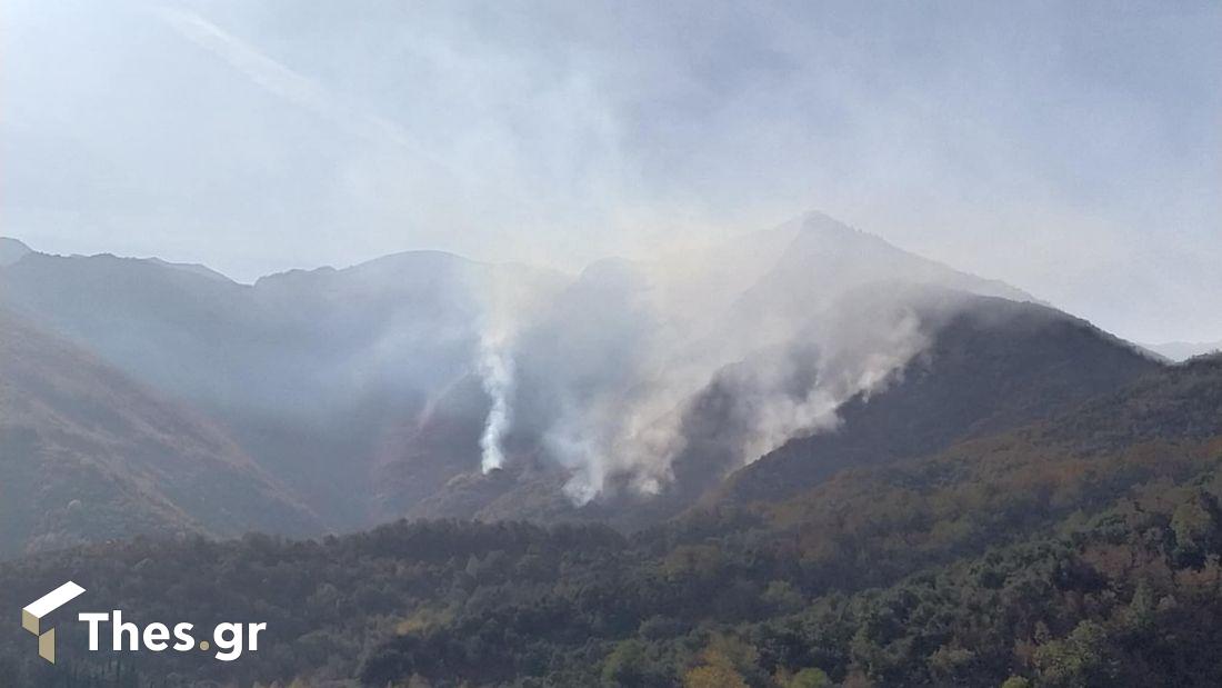 φωτιά στο Παγγαίο Ορος Καβάλα